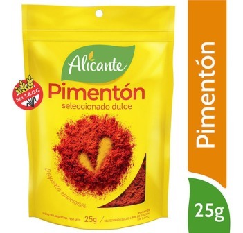 CONDIMENTO PIMENTON SELECCIONADO DULCE ALICANTE 25 GRS